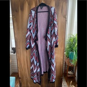 Open Front Long Sweater Coat